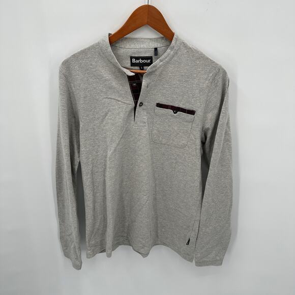 Barbour Other - BARBOUR Men's Grey Henley Long Sleeve Shirt // S